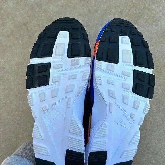 Nike Huarache Run (GS) Royal Blue Orange Size  6.5Y = Women’s 8 - Picture 11 of 12